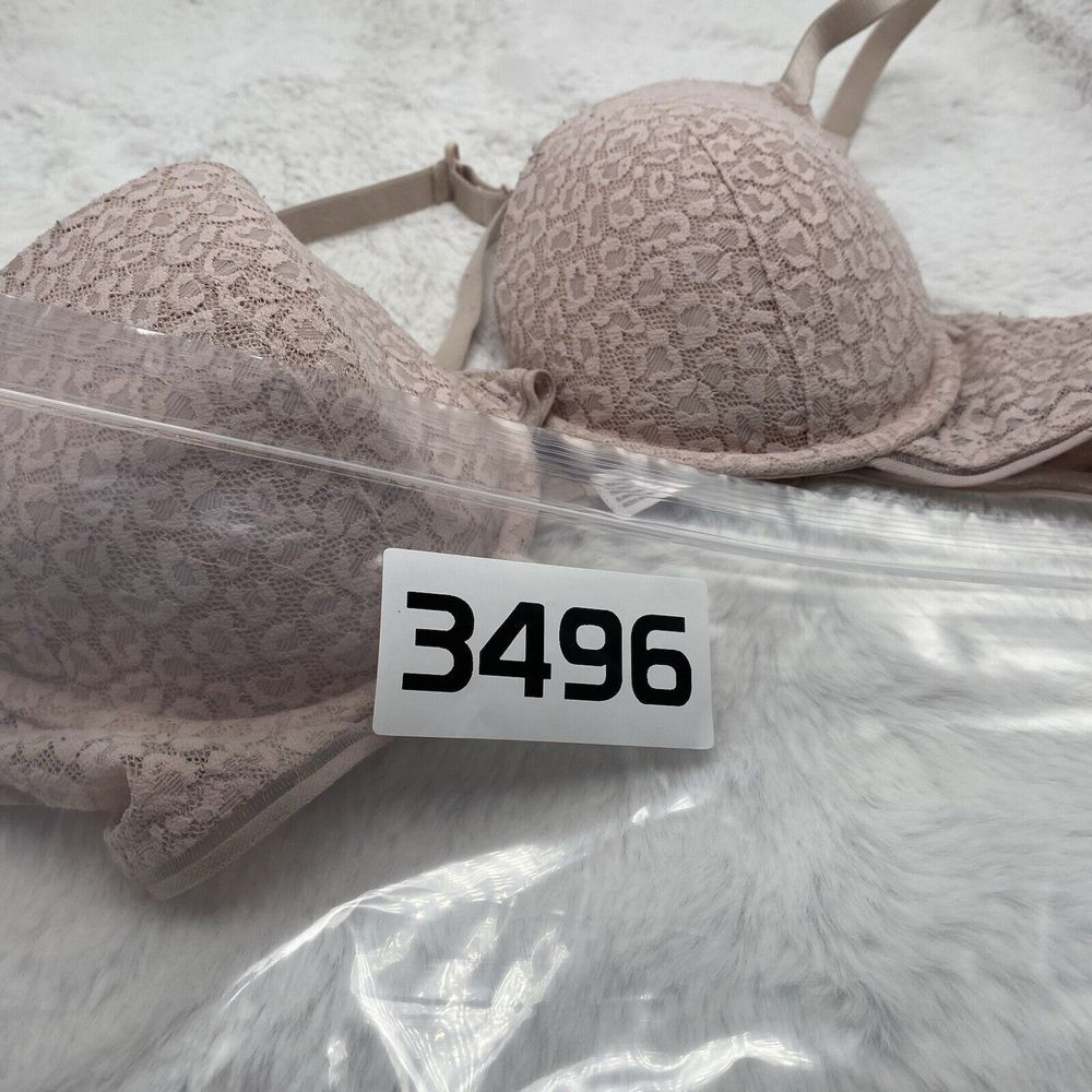 Auden Bra Size 38B Pink Lace Leopard The Everyday Underwire 3496 - Picture 12 of 12